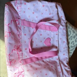 STATE x LoveShackFancy Pink Floral Travel Bag